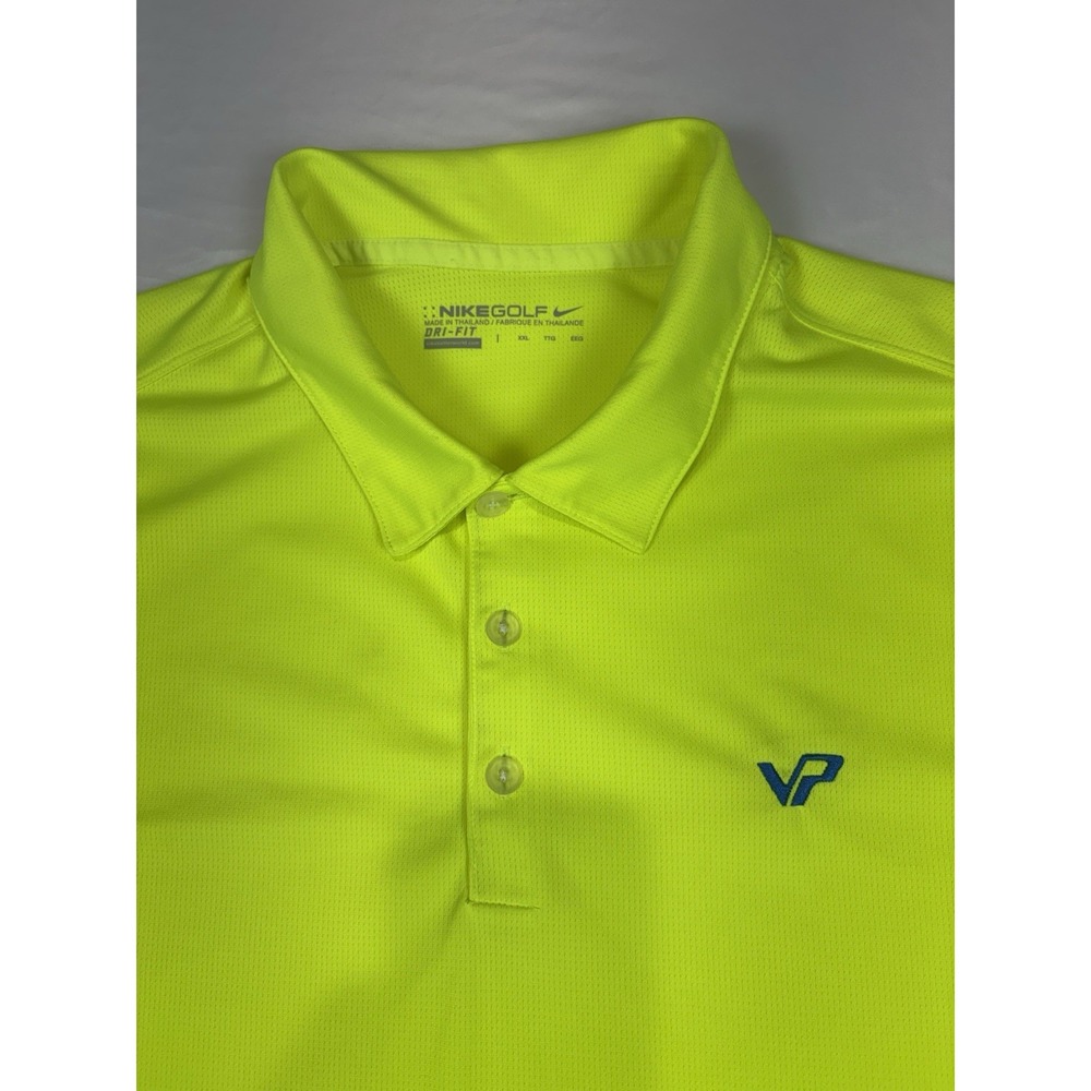 Nike Golf  Men's Polo Shirt Size XXL DriFit Standard Fit Yellow
